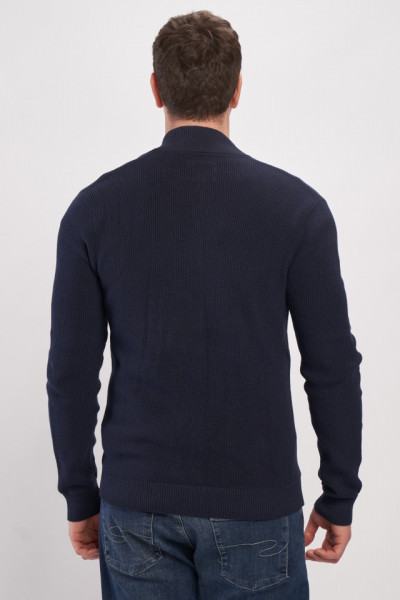 Lee Cooper - Pulover maneca lunga barbat cu fermoar in culori contrastante