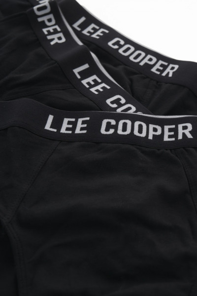 Lee Cooper -Set 3 perechi de chiloti slip cu banda logo