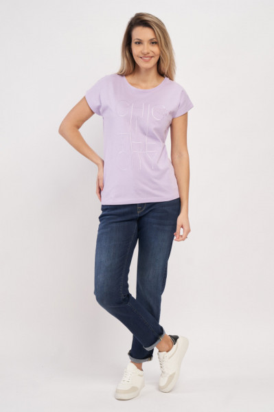 Lee Cooper - Tricou dama cu imprimeu tip mesaj si logo
