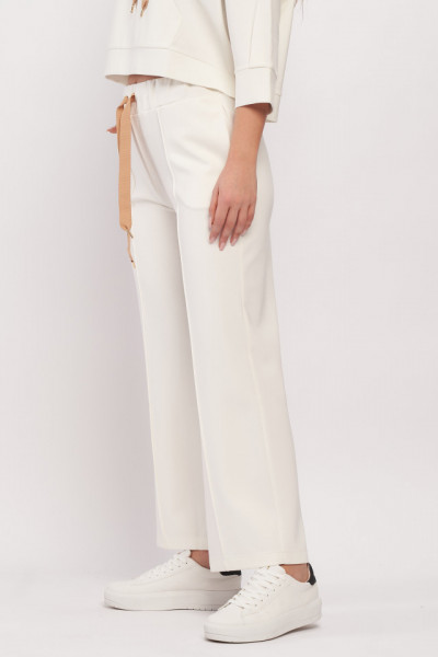 Montecristo - Pantaloni de dama sport wide leg cu snur si buzunare