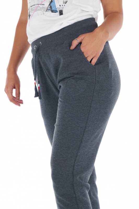 KVL - Pantaloni de trening dama cu buzunare si snur pentru ajustare