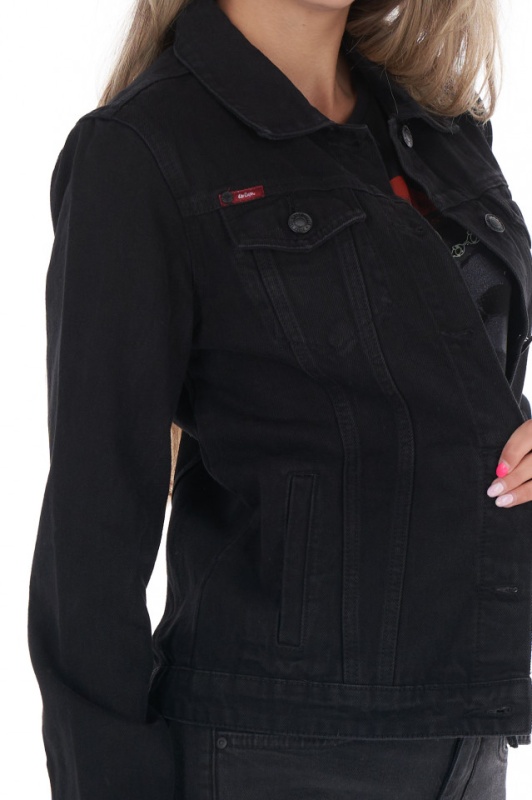 Lee Cooper - Jacheta dama din denim cu buzunare aplicate