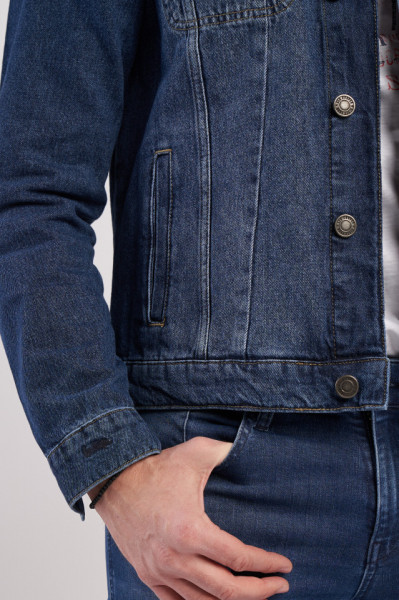 Lee Cooper - Jacheta din denim cu nasturi si buzunare