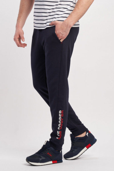 Lee Cooper - Pantaloni de trening cu logo pe picior