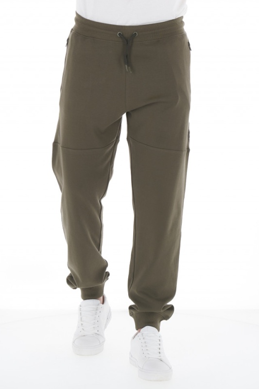 Timeout - Pantaloni de trening barbat cu logo si buzunare cu fermoar