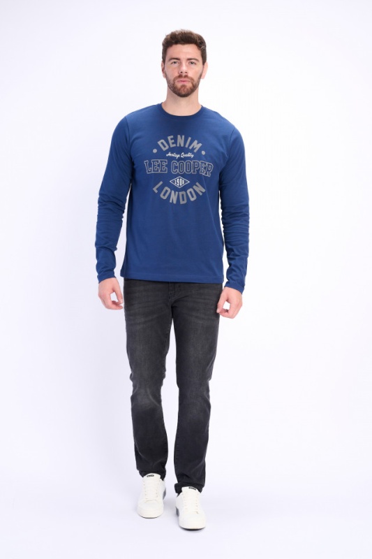 Lee Cooper - Bluza barbat cu maneca lunga si logo