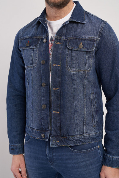 Lee Cooper - Jacheta din denim cu nasturi si buzunare