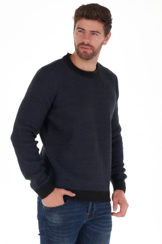 Lee Cooper - Pulover barbat cu model si detalii contrastante