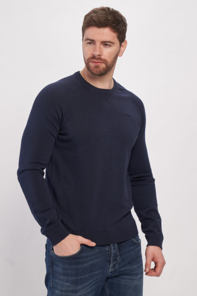 Lee Cooper - Pulover maneca lunga barbat uni cu logo pe piept