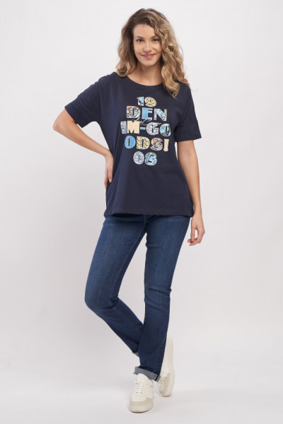 Lee Cooper - Tricou dama cu imprimeu colorat