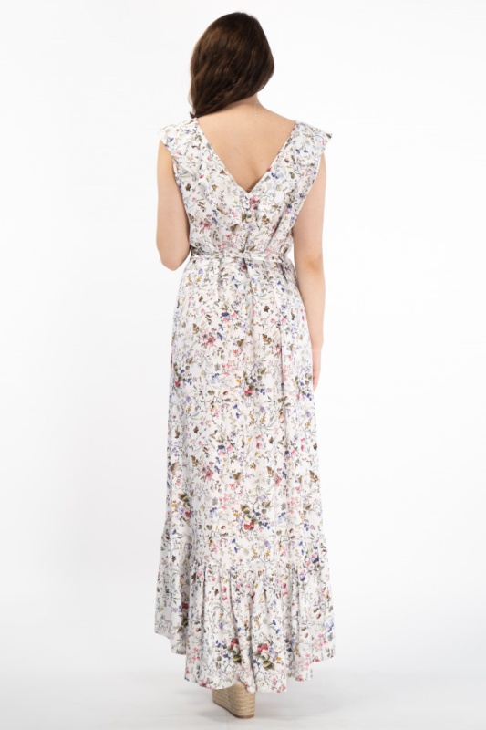 Martinez by Timeout - Rochie cu imprimeu floral si decolteu in V
