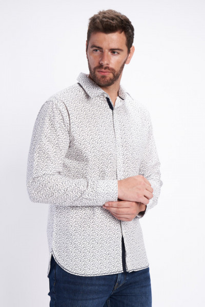 Timeout - Camasa barbat regular cu maneca lunga si model