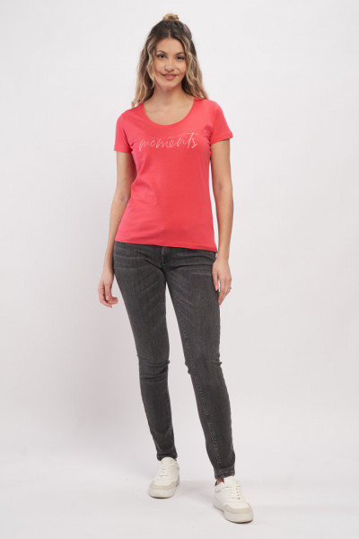 Timeout - Tricou cu maneca scurta dama cu text inscriptionat