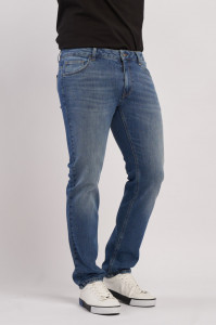 Kenvelo - Blugi de barbat regular cu aspect prespalat