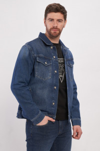 Kenvelo - Jacheta din denim barbat cu buzunare aplicate