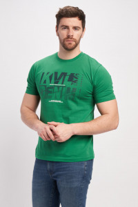 Kenvelo - Tricou maneca scurta barbat cu logo inscriptionat pe piept
