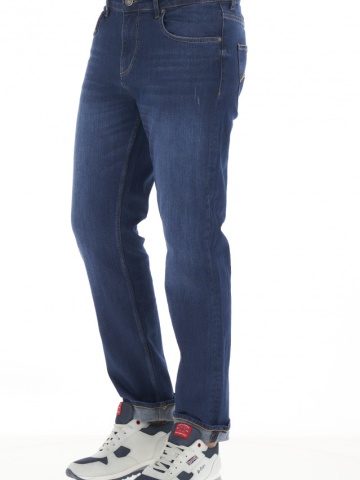 Lee Cooper - Blugi barbat regular fit de culoare inchisa