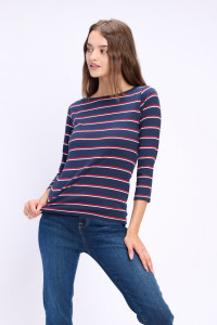 Lee Cooper - Bluza dama din bumbac cu model in dungi