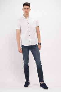 Lee Cooper - Camasa barbat maneca scurta regular cu model si buzunar