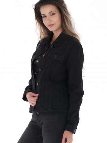 Lee Cooper - Jacheta dama din denim cu buzunare aplicate