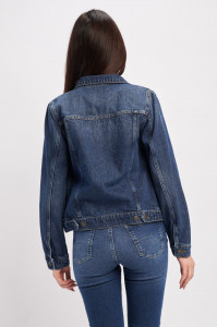 Lee Cooper - Jacheta dama din denim cu nasturi si buzunare