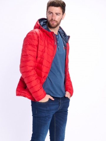 Lee Cooper - Jacheta subtire barbat cu gluga si logo