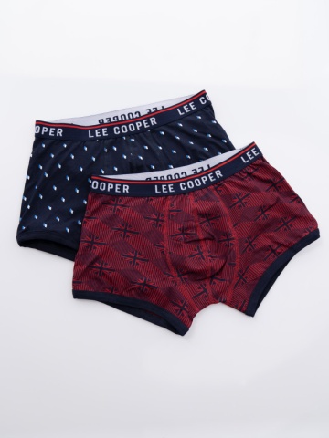 Lee Cooper - Set 2 perechi boxeri cu imprimeu