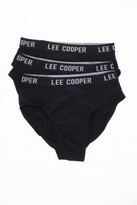 Lee Cooper -Set 3 perechi de chiloti slip cu banda logo