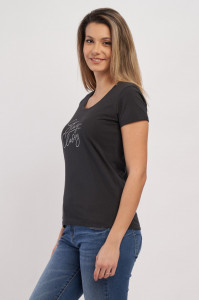 Timeout - Tricou cu maneca scurta dama cu text inscriptionat