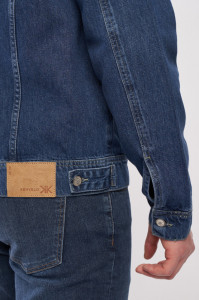Kenvelo - Jacheta din denim barbat cu buzunare aplicate