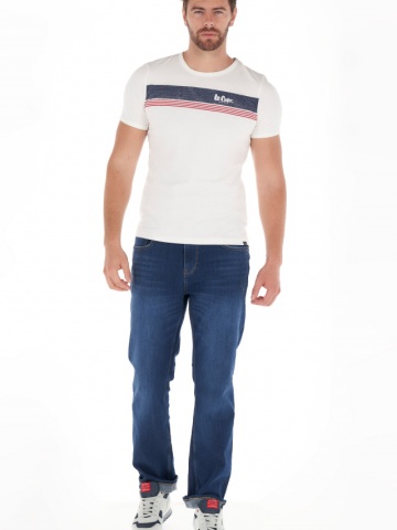 Lee Cooper - Blugi barbat regular fit de culoare inchisa
