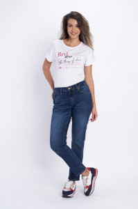 Lee Cooper - Blugi boyfriend dama cu aspect decolorat