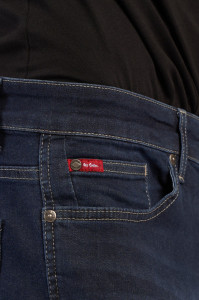 Lee Cooper - Blugi de barbat superslim cu aspect decolorat si logo
