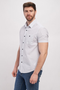 Lee Cooper - Camasa barbat regular cu maneca scurta cu buzunar si model