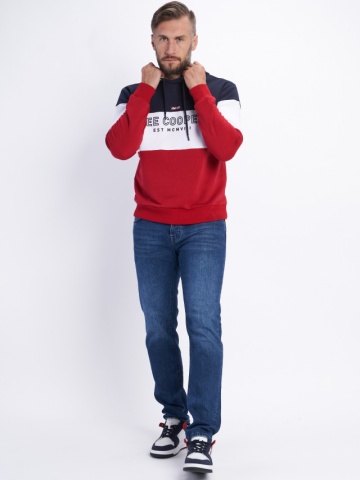 Lee Cooper - Hanorac barbat cu gluga si logo