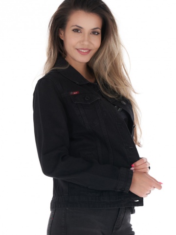 Lee Cooper - Jacheta dama din denim cu buzunare aplicate