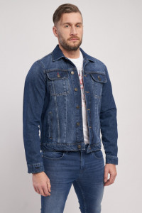 Lee Cooper - Jacheta din denim cu nasturi si buzunare