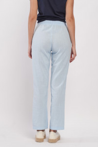 Lee Cooper - Pantaloni lungi de dama subtiri de culoare uni cu buzunare