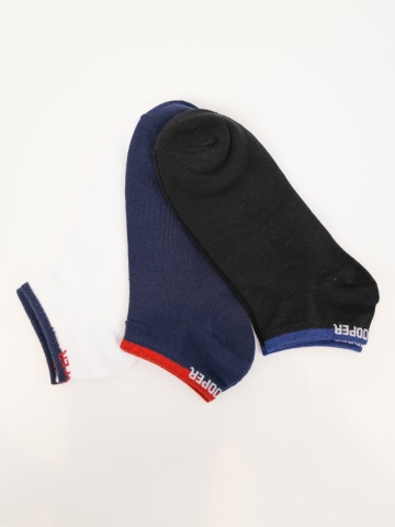 Lee Cooper - Set de 3 perechi de sosete cu logo diverse culori
