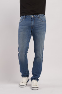 Kenvelo - Blugi de barbat regular cu aspect prespalat