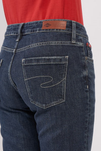 Lee Cooper - Blugi dama boyfriend cu aspect decolorat si logo