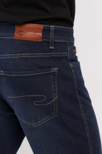 Lee Cooper - Blugi de barbat superslim cu aspect decolorat si logo