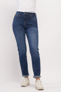 Lee Cooper - Blugi de dama cu aspect usor decolorat straight fit