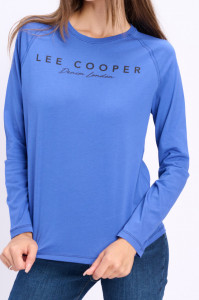 Lee Cooper - Bluza dama cu detalii contrastante si logo