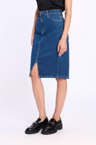 Lee Cooper - Fusta dama din denim pana la genunchi