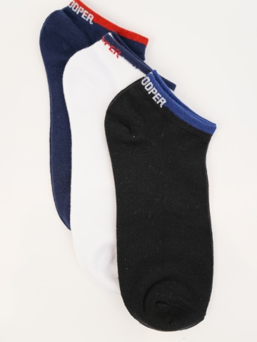 Lee Cooper - Set de 3 perechi de sosete cu logo diverse culori