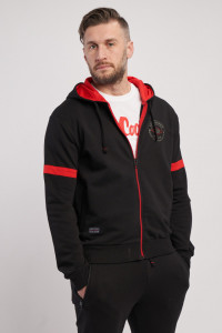 Lee Cooper - Hanorac barbat cu gluga si logo imprimat