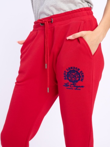 Lee Cooper - Pantaloni de trening cu snur in talie si logo