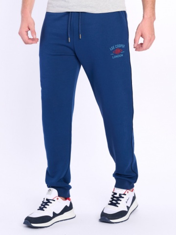 Lee Cooper - Pantaloni de trening de culoare uni cu logo