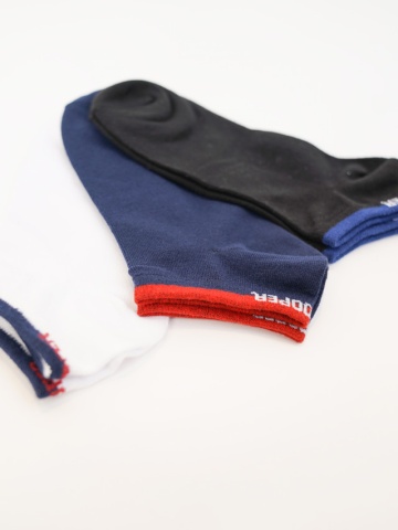 Lee Cooper - Set de 3 perechi de sosete cu logo diverse culori